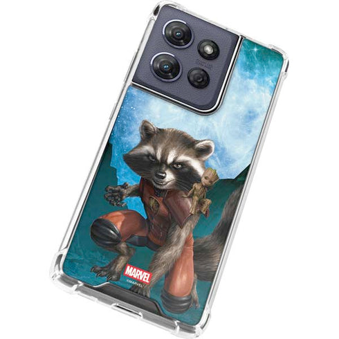 Marvel Rocket and Baby Groot Cosmic Bond Moto G Play 5G (2025) Clear Case
